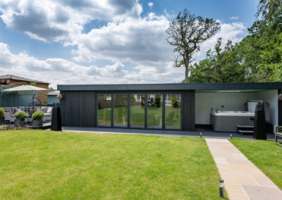 Bespoke garden room, multipurpose with hot tub