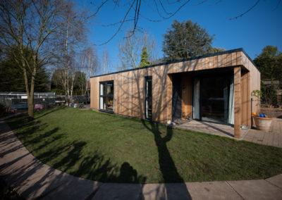 granny annexe in garden