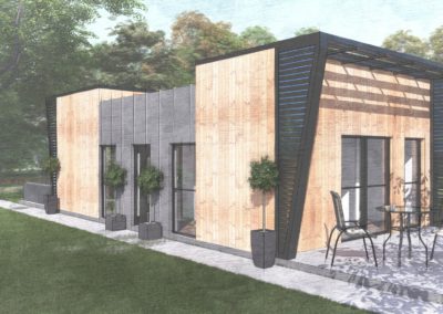 granny annexe in garden
