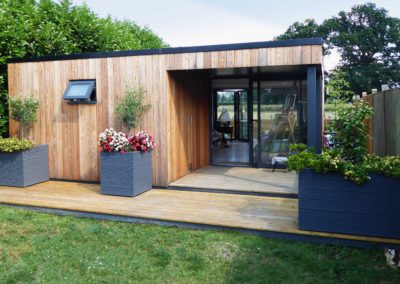 granny annexe in garden